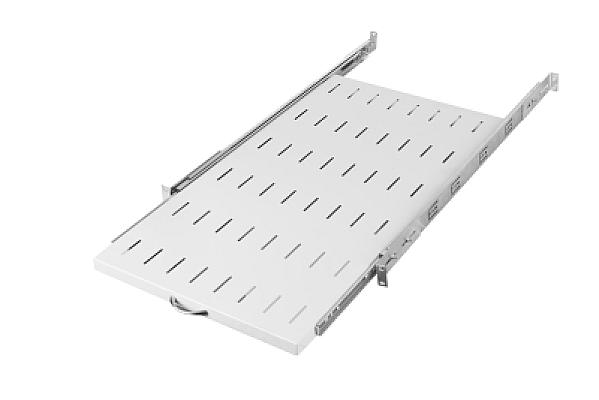 19" 1U Hareketli Raf 800mm Beyaz — 2