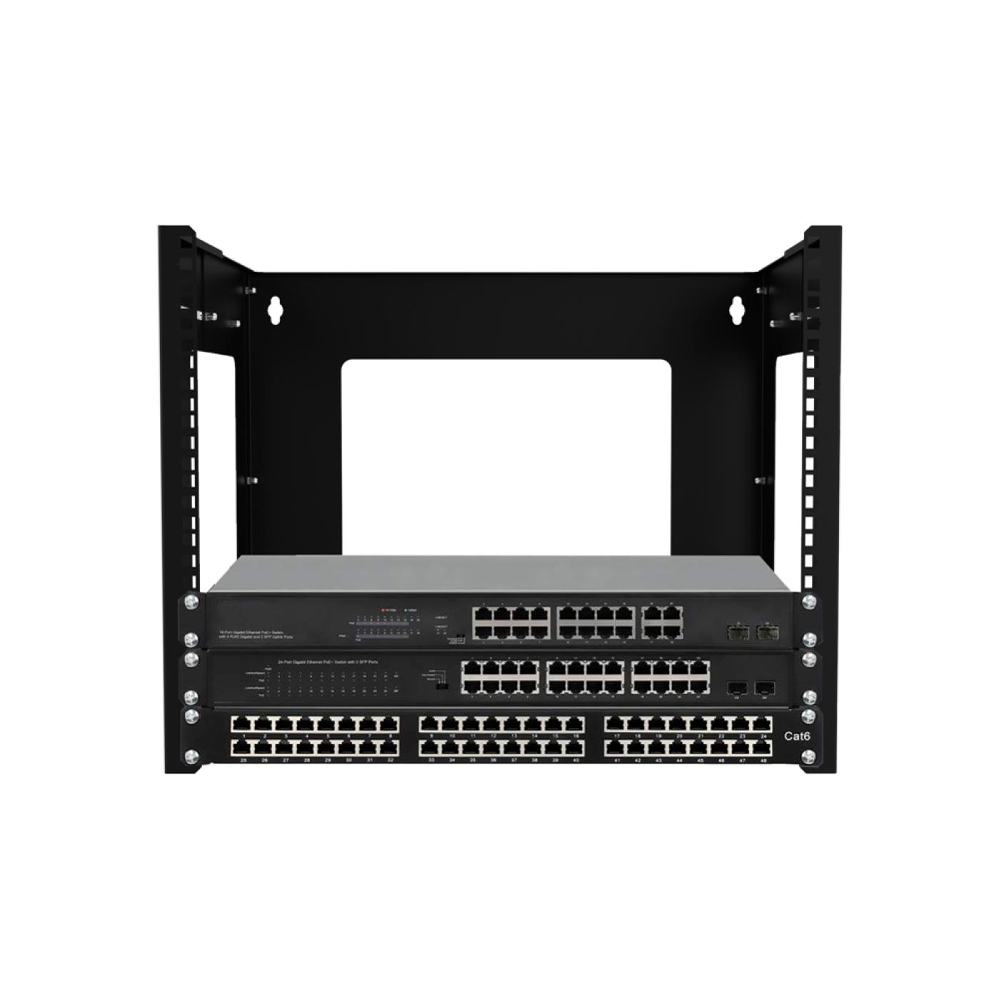 9U 19" Duvar Tipi Open Rack Kabinet — 4