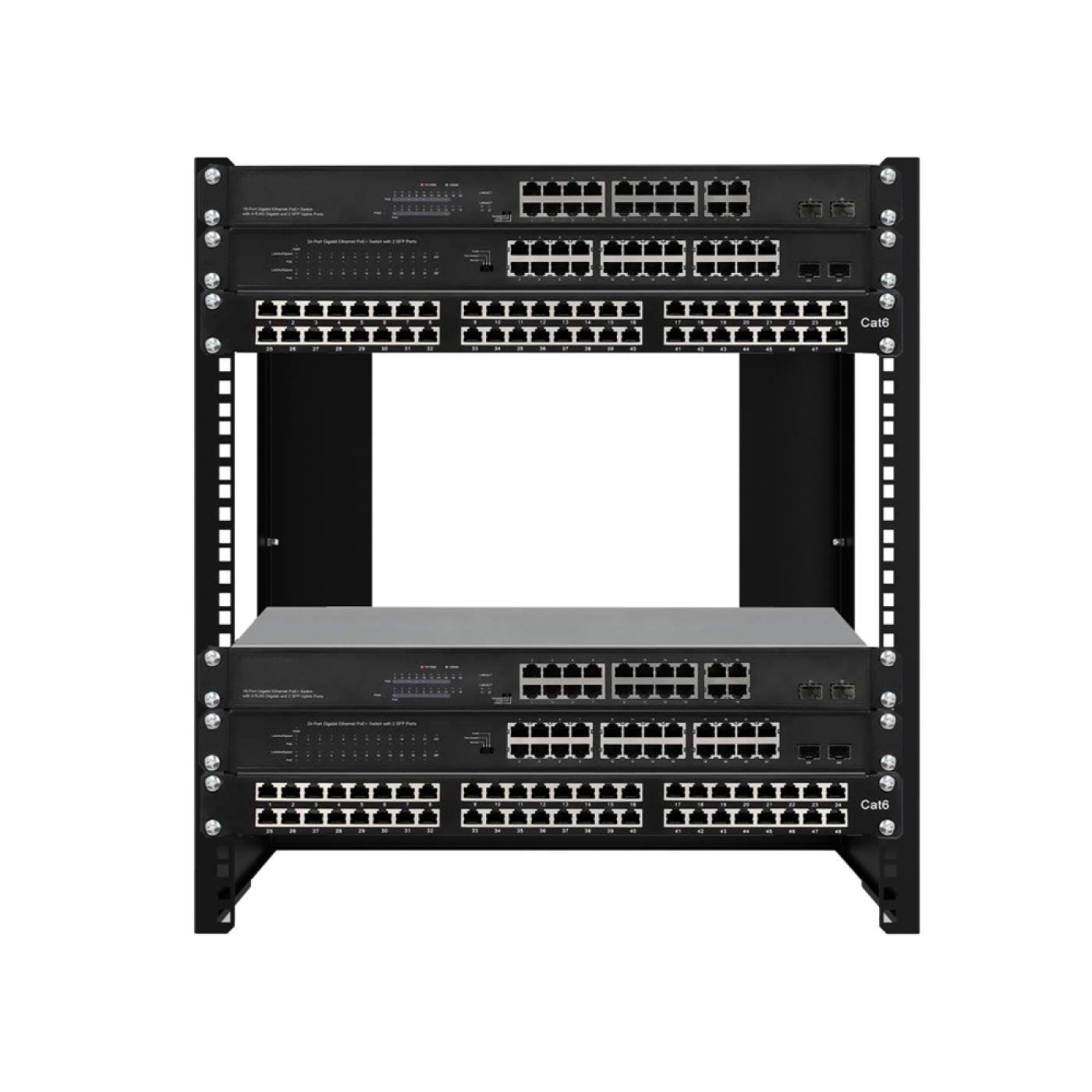 12U 19" Duvar Tipi Open Rack Kabinet — 4