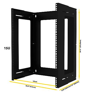 15U 19" Duvar Tipi Open Rack Kabinet — 2