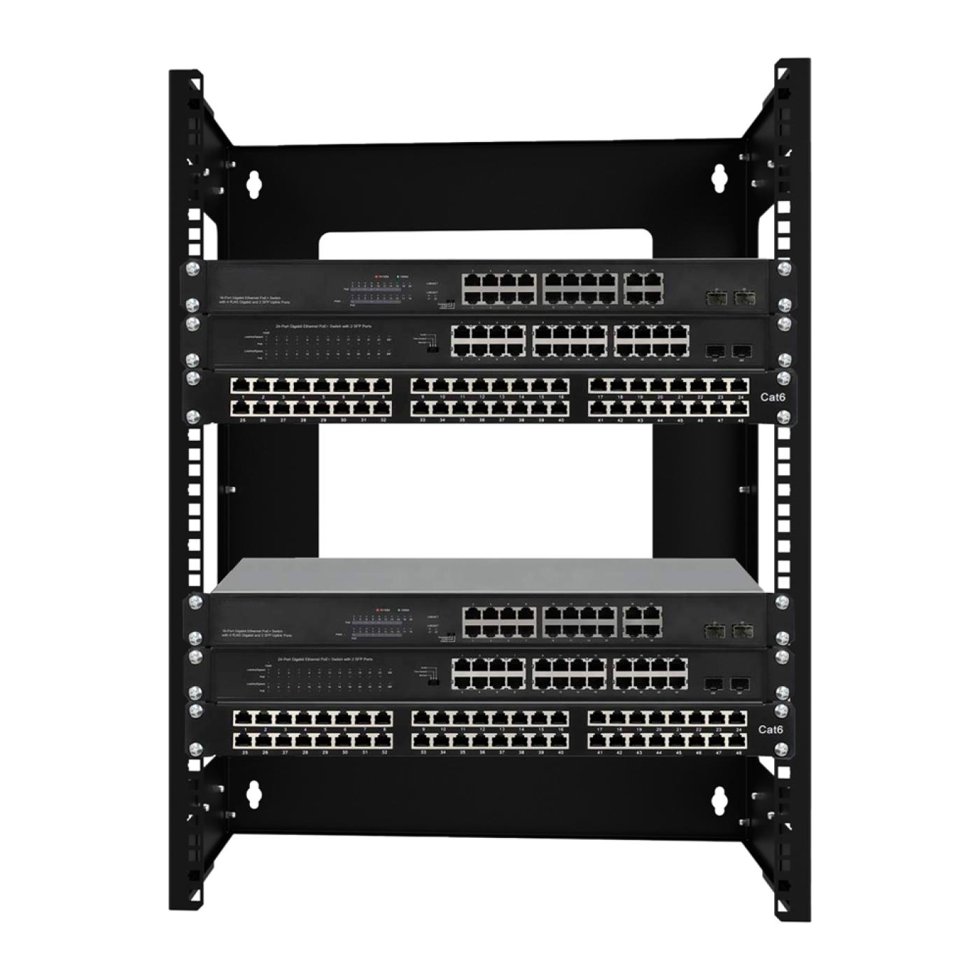 15U 19" Duvar Tipi Open Rack Kabinet — 4