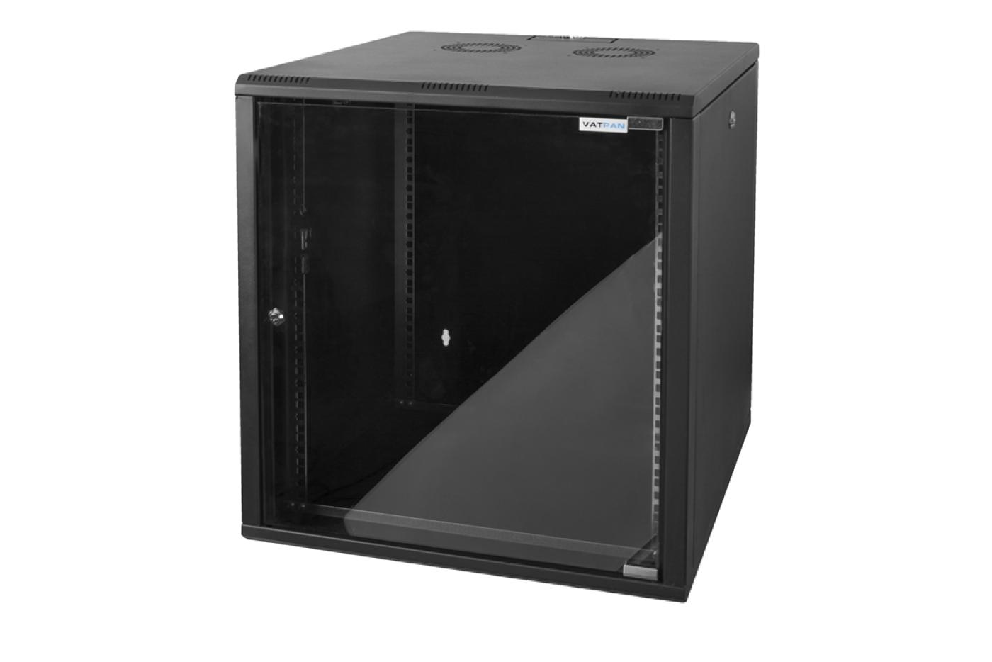 12U 19" 600mm Duvar Tipi Rack Kabin — 1