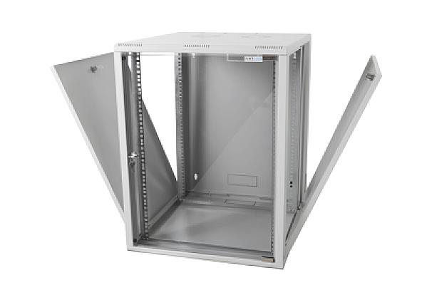 15U 19" 600mm Duvar Tipi Rack Kabinet Beyaz — 2