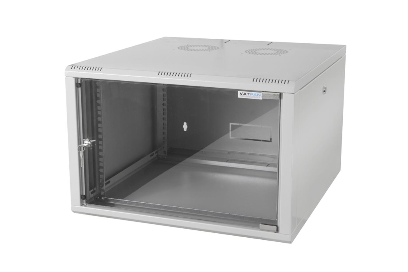 7U 19" 600mm Duvar Tipi Rack Kabinet Beyaz — 1