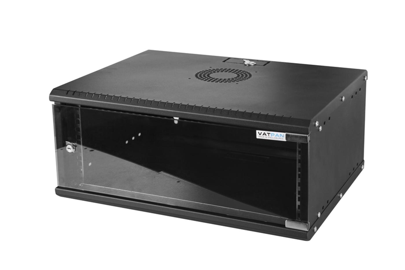 4U 19" 400mm Duvar Tipi Rack Kabinet — 1