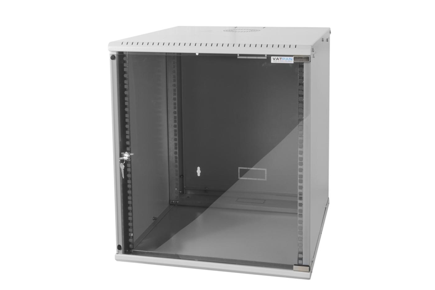 12U 19" 600mm Duvar Tipi Rack Kabin Beyaz — 1