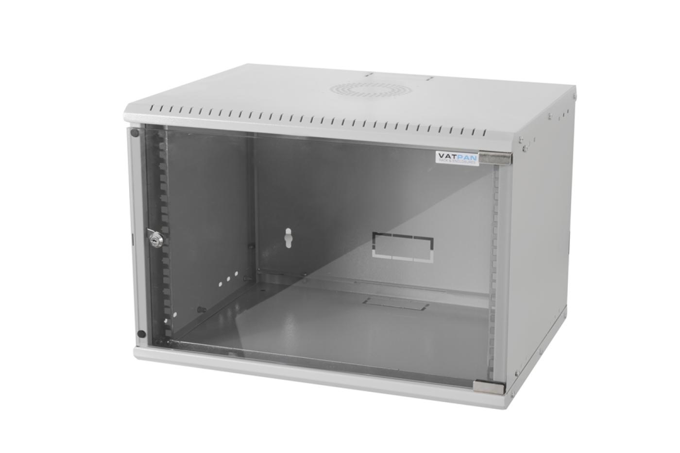 7U 19" 400mm Duvar Tipi Rack Kabinet Beyaz — 1
