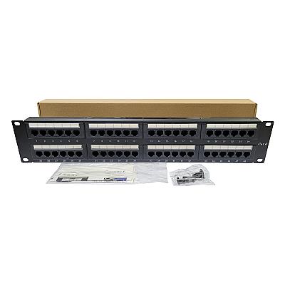 19" 48 Port Cat6 Patch Panel Dolu — 1