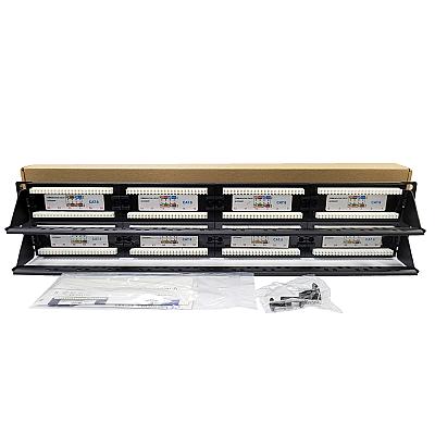 19" 48 Port Cat6 Patch Panel Dolu — 2
