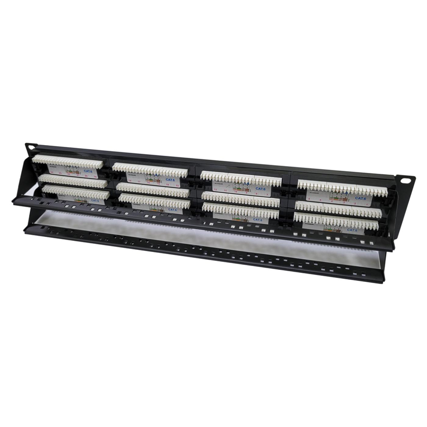 19" 48 Port Cat6 Patch Panel Dolu — 4