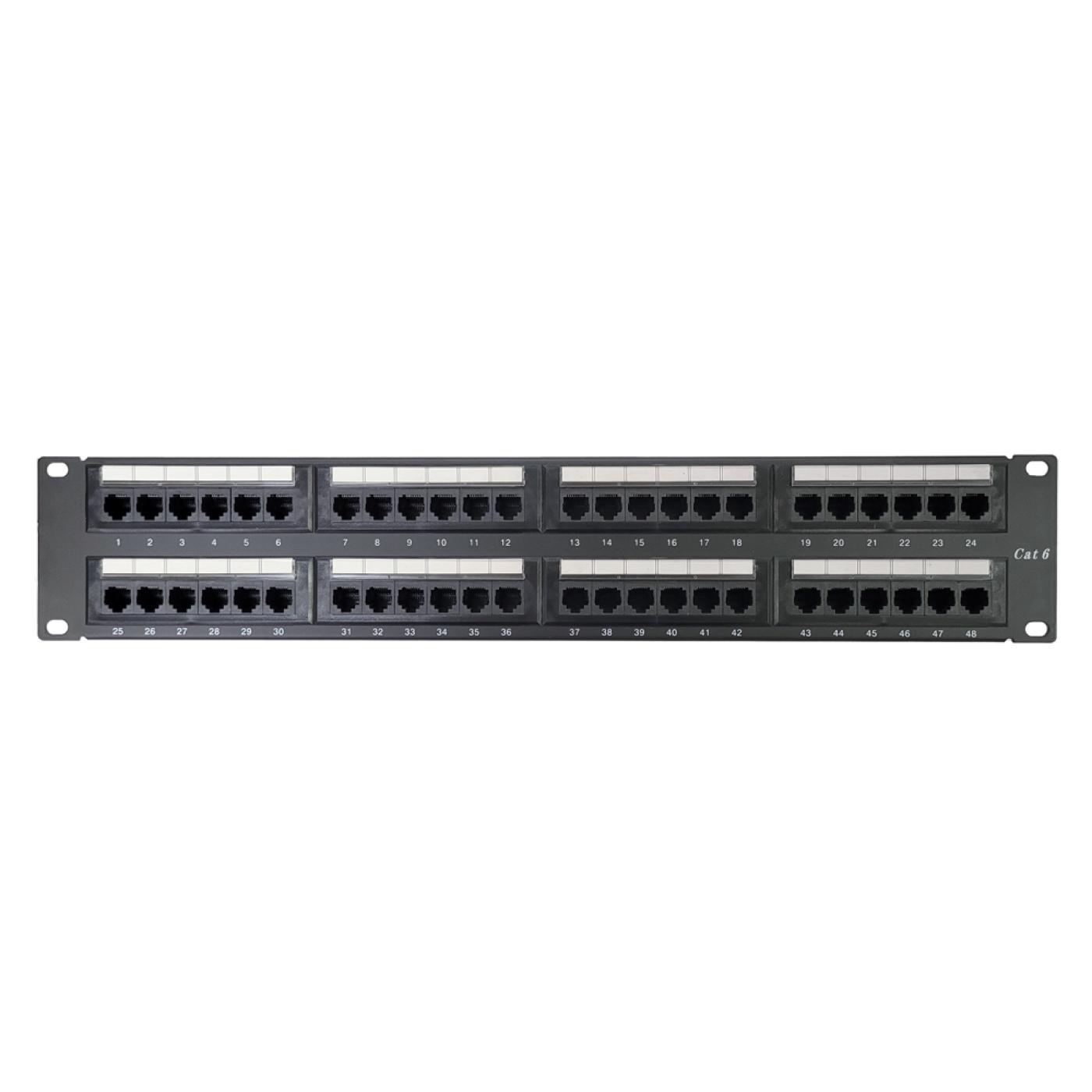 19" 48 Port Cat6 Patch Panel Dolu — 7