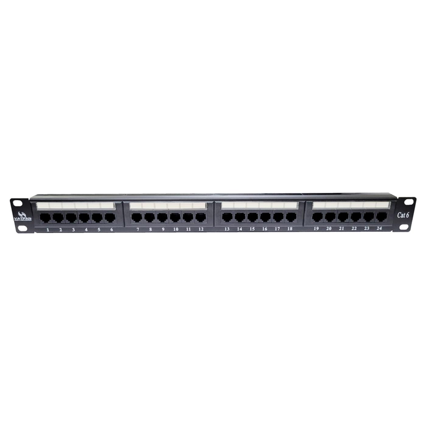 19" 24 Port Cat6 Patch Panel Dolu — 3