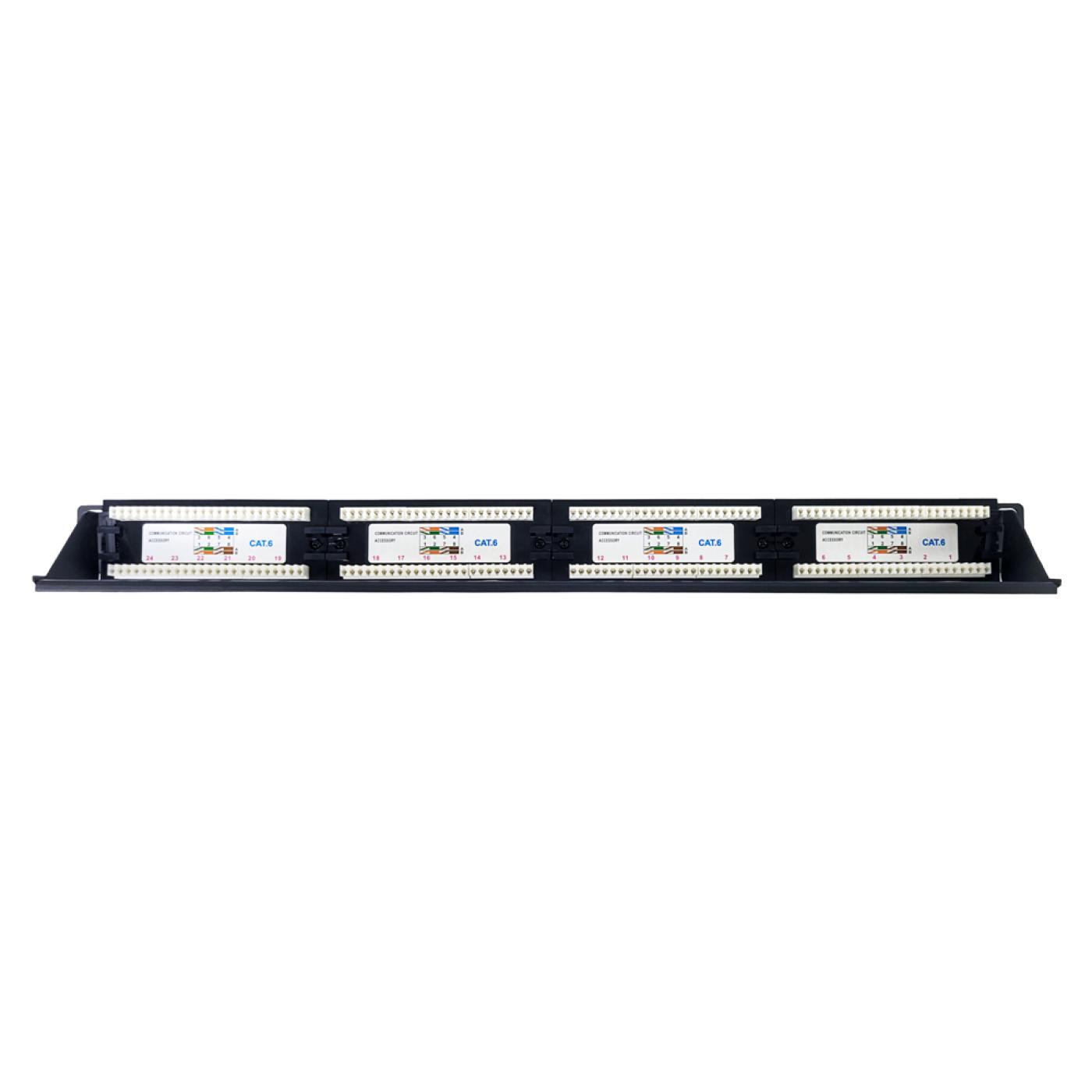 19" 24 Port Cat6 Patch Panel Dolu — 5