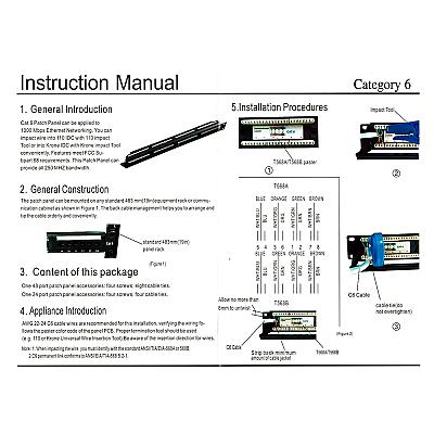 19" 24 Port Cat6 Patch Panel Dolu — 6