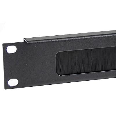 19" 1U Yatay Kablo Düzenleyici Fırçalı Organizer — 3