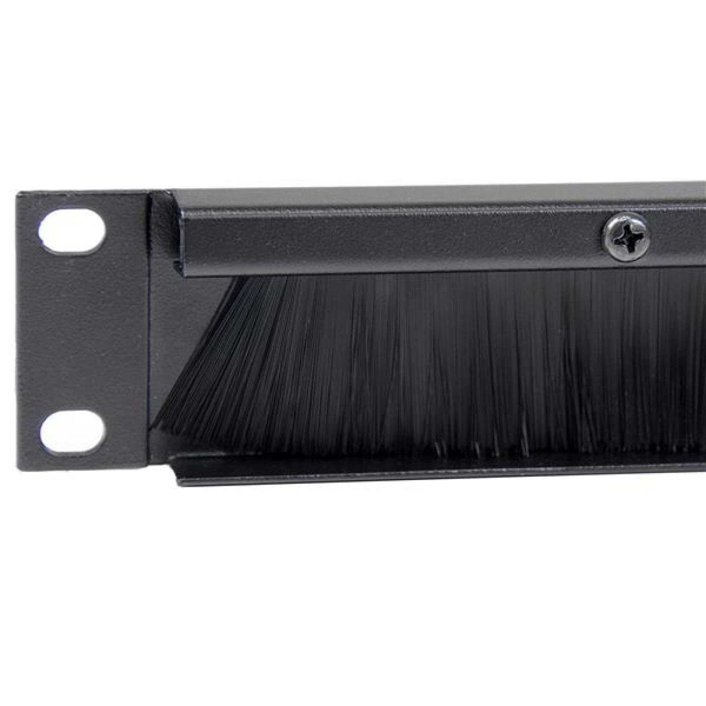 19" 1U Yatay Kablo Düzenleyici Fırçalı Organizer — 4