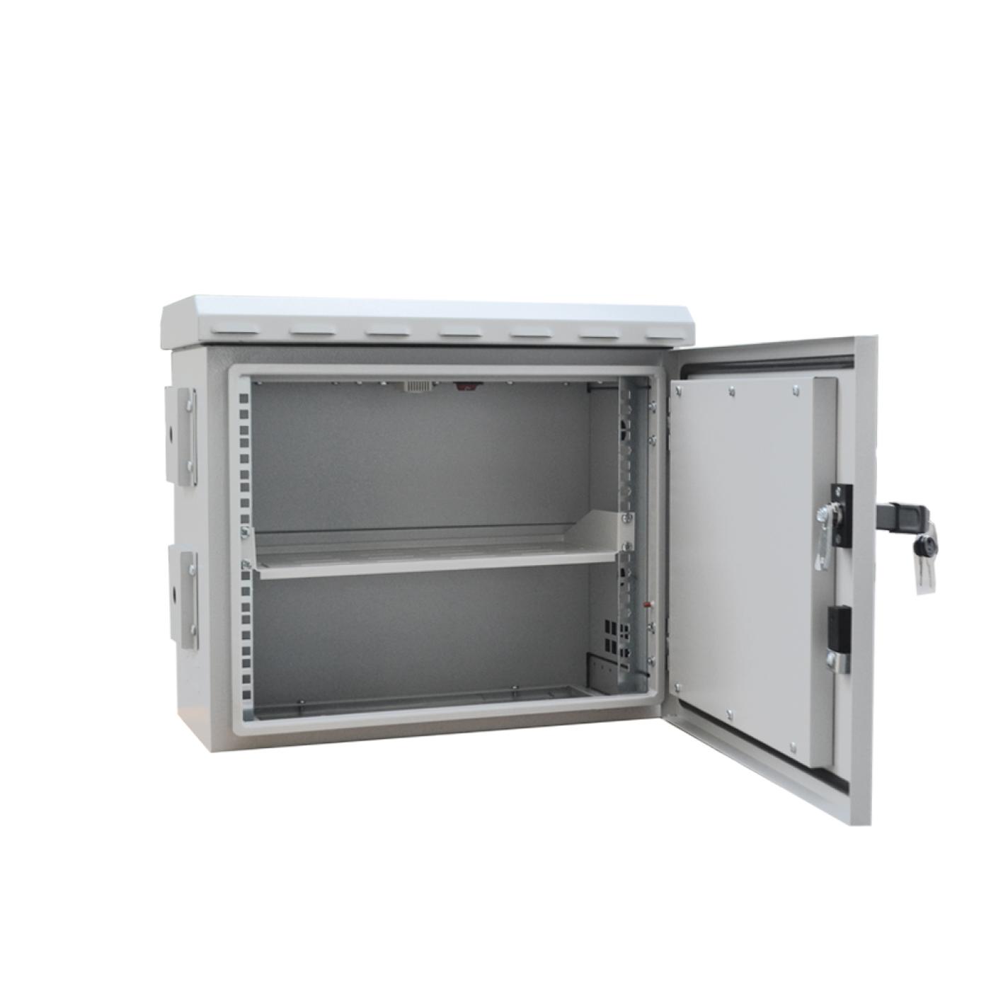7U 19" 250mm Outdoor Mobese Direk Tipi Rack Kabinet Çift Cidarlı — 2