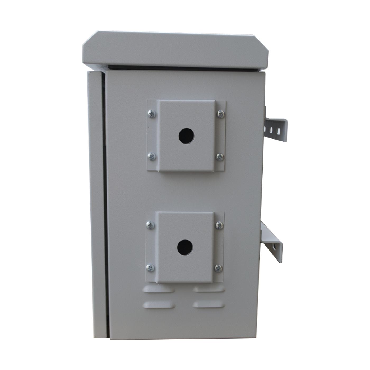 7U 19" 300mm Outdoor Mobese Direk Tipi Rack Kabinet Çift Cidarlı — 2
