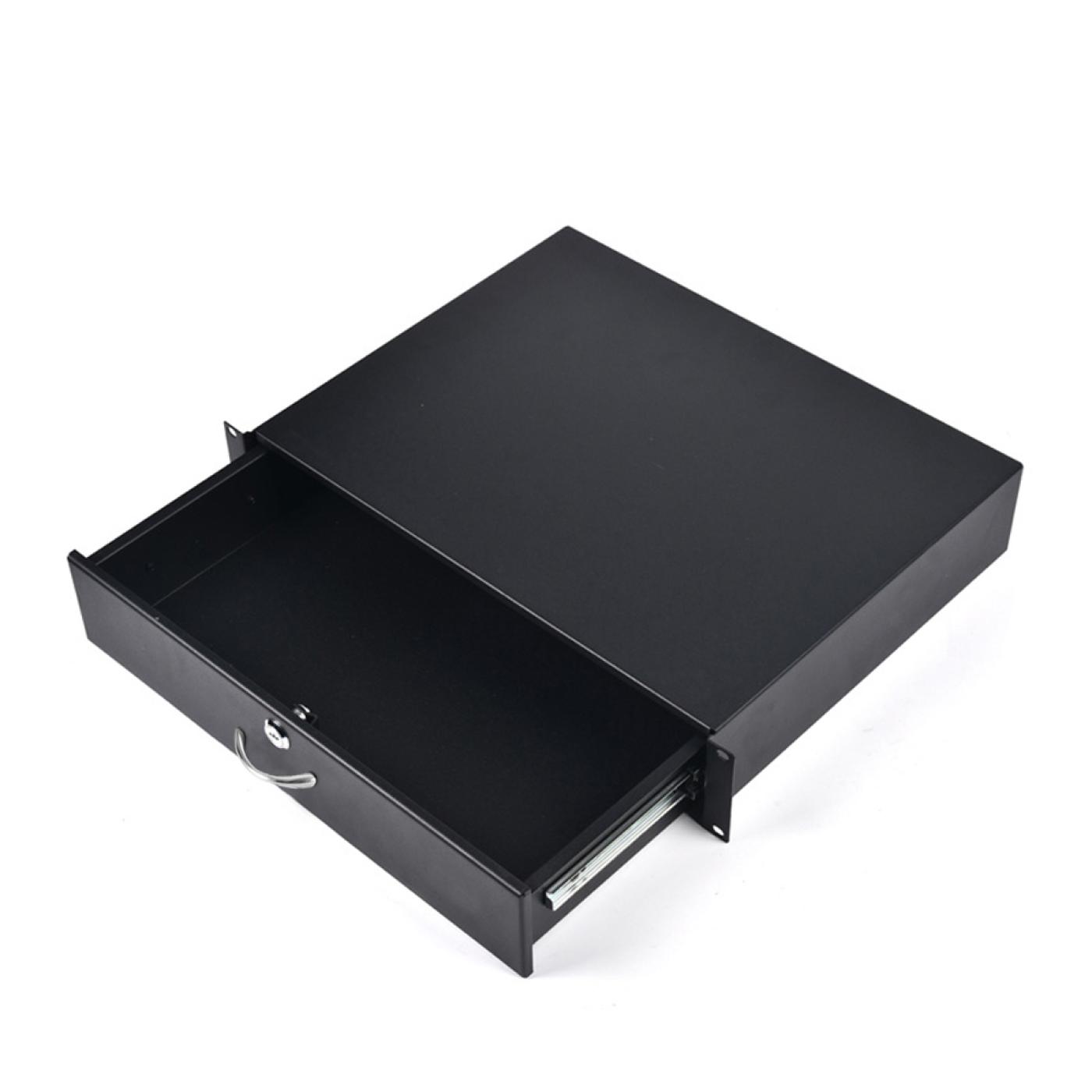 19" 2U Kitlitlenebilir Rack Kabin Depolama Çekmecesi 350mm — 2