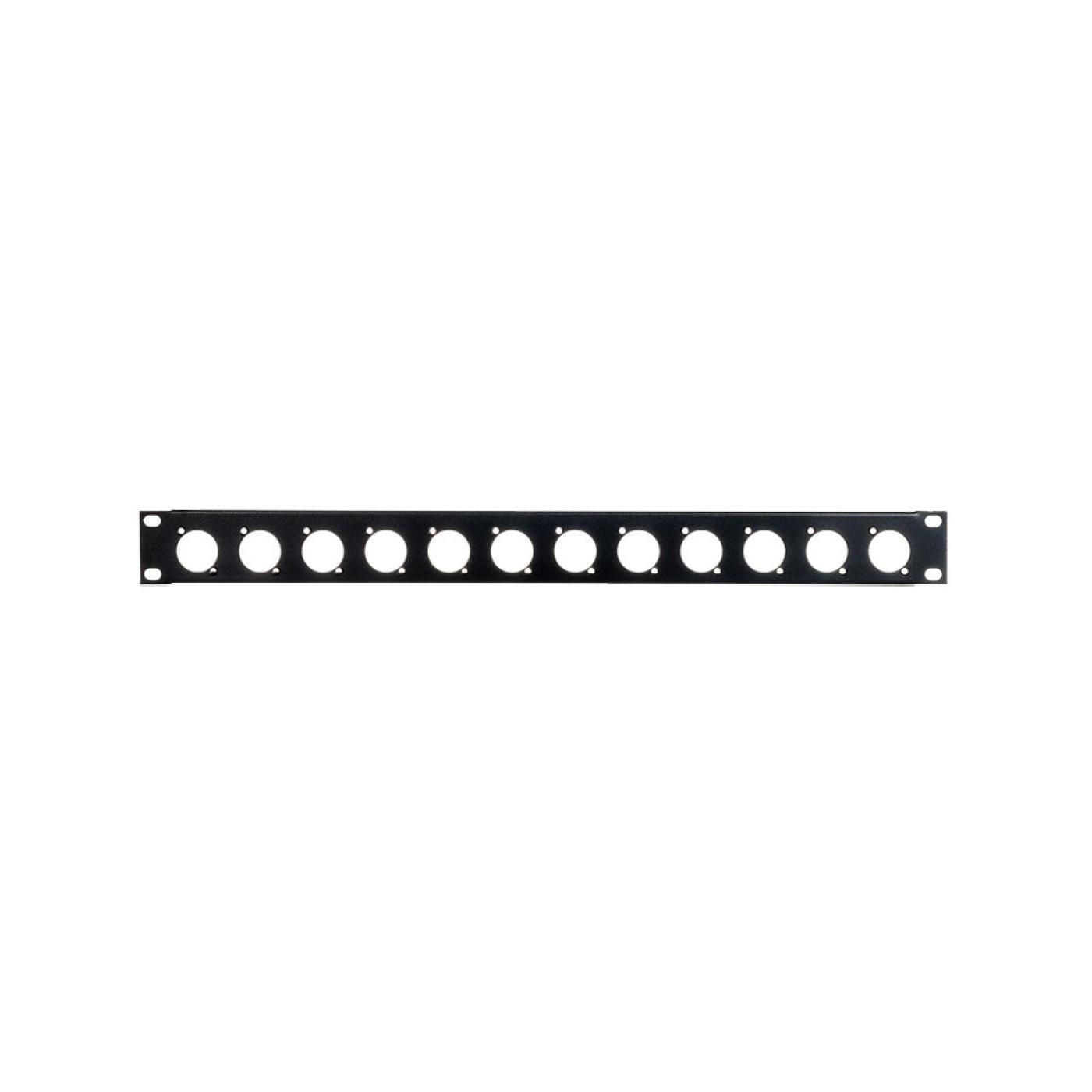 19" 1U 12 Port XLR Patch Panel — 1