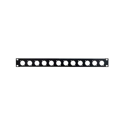 19" 1U 12 Port XLR Patch Panel — 1