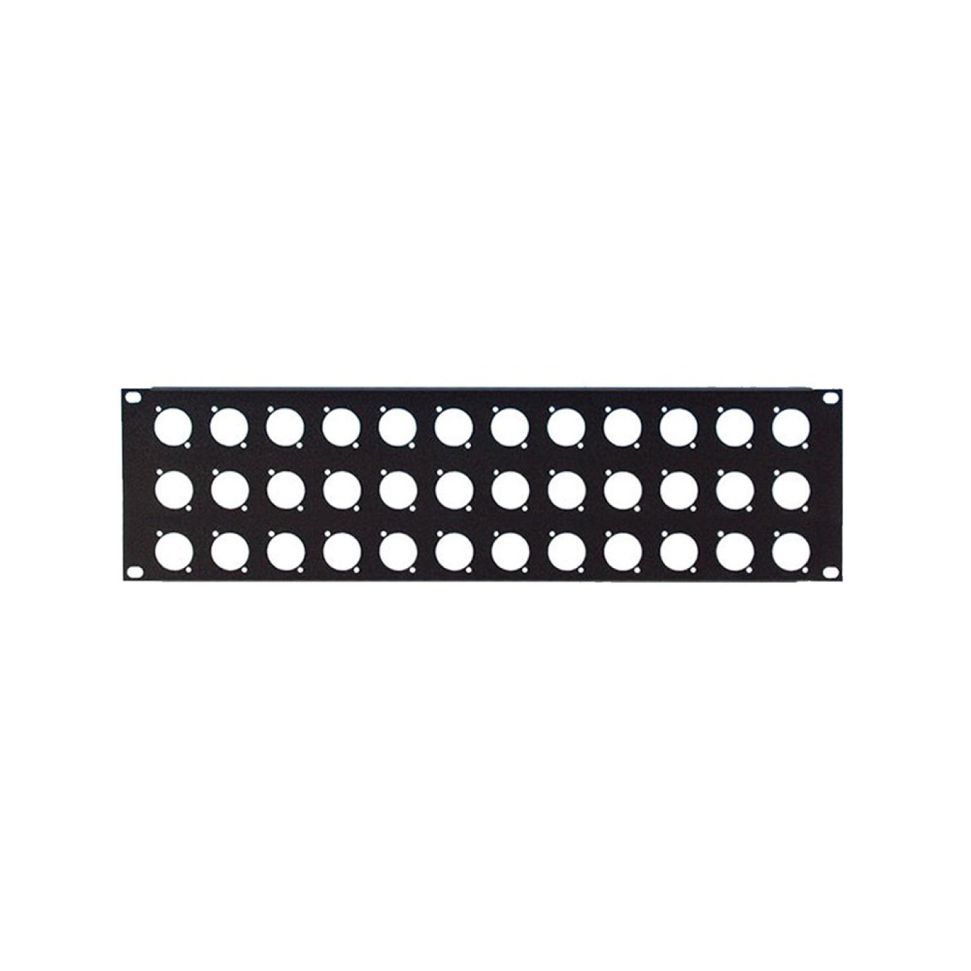19" 1U 12 Port XLR Patch Panel — 2
