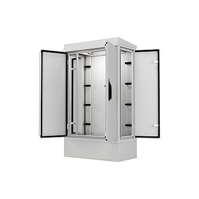 22U 19" 400mm Outdoor Fiber Optic Rack Kabinet — 5