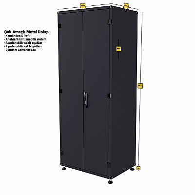 Dikili Tip Çok Amaçlı Dolap RAL 7016 — 3