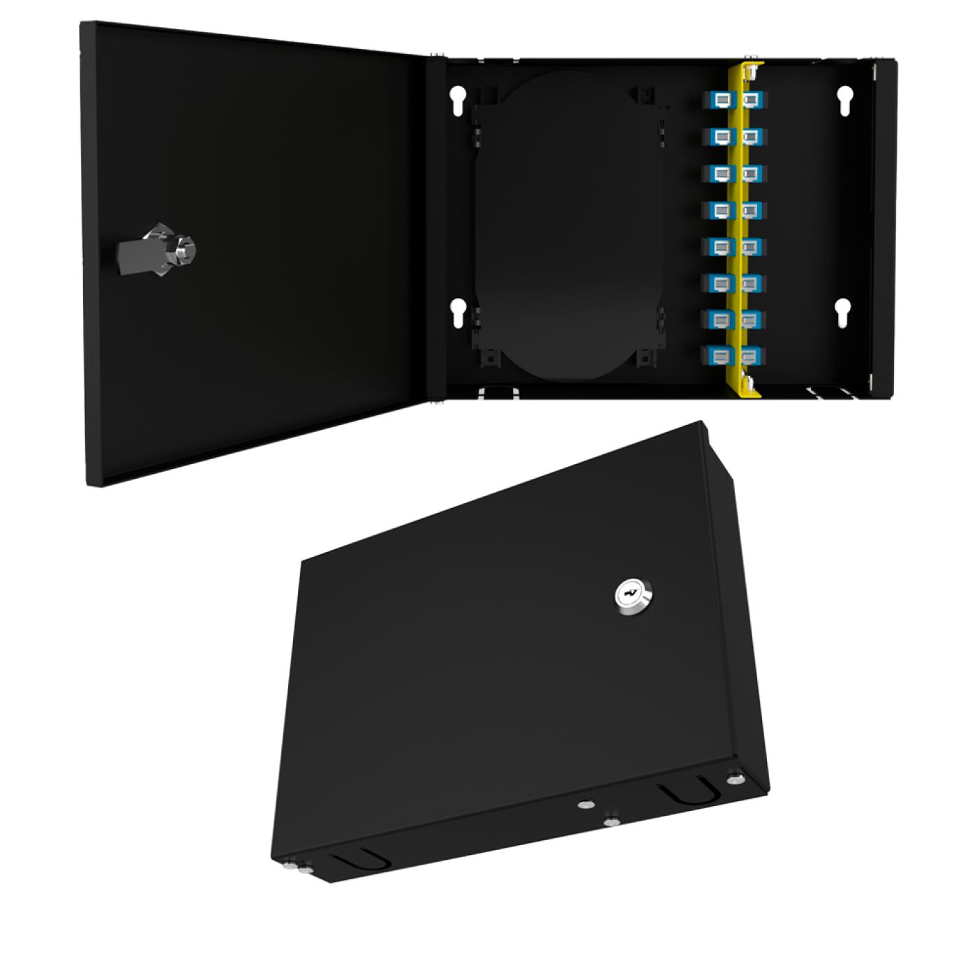 Duvar Tipi 8 Port SC Duplex Fiber Optik Kutu Dolu Set — 4