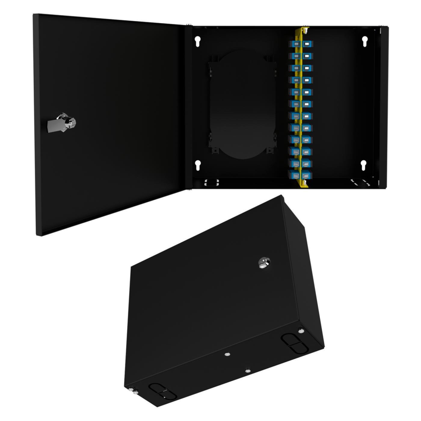 Duvar Tipi 12 Port SC Duplex Fiber Optik Kutu Dolu Set — 4