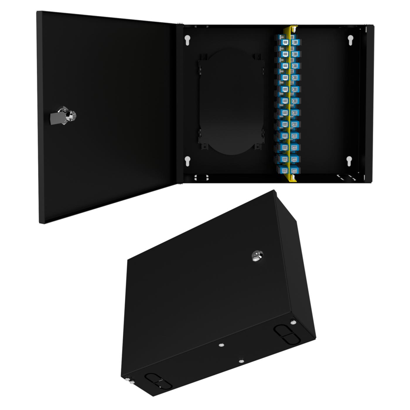 Duvar Tipi 24 Port SC Duplex Fiber Optik Kutu Dolu Set — 2