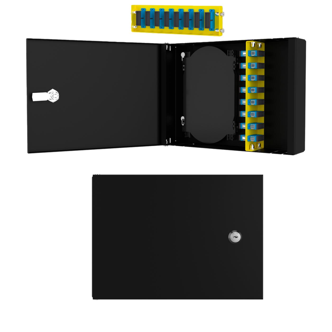 Duvar Tipi 8 Port LC Duplex Fiber Optik Kutu Dolu Set — 1