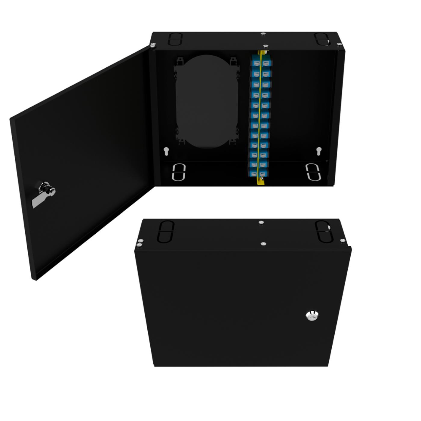 Duvar Tipi 12 Port LC Duplex Fiber Optik Kutu Dolu Set — 2