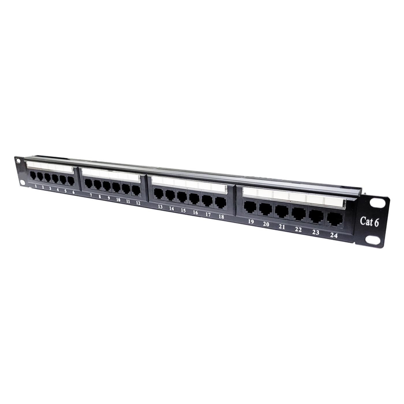 19" 24 Port Cat6 Patch Panel Dolu — 3