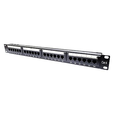 19" 24 Port Cat6 Patch Panel Dolu — 3