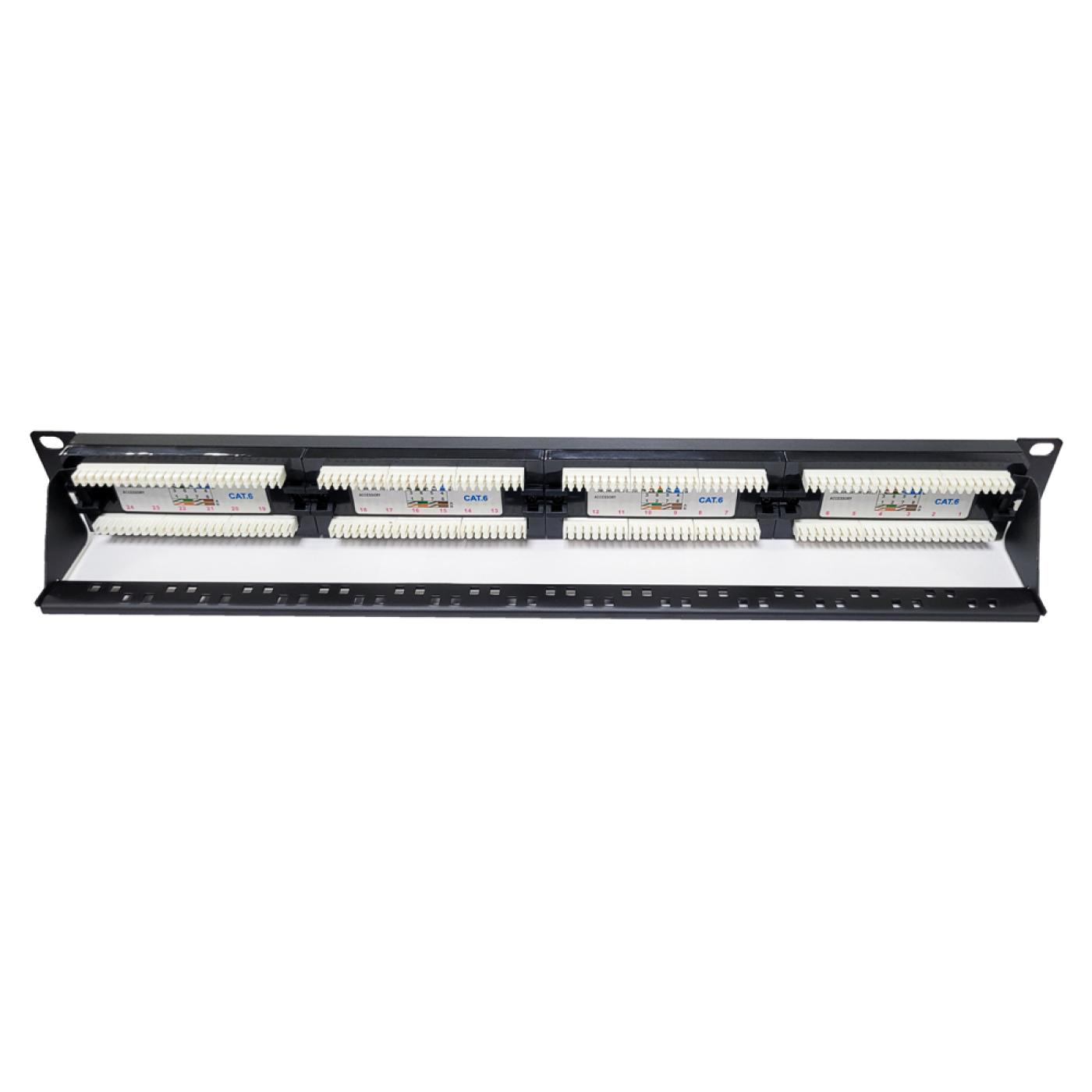 19" 24 Port Cat6 Patch Panel Dolu — 5