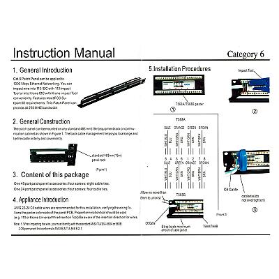 19" 24 Port Cat6 Patch Panel Dolu — 7