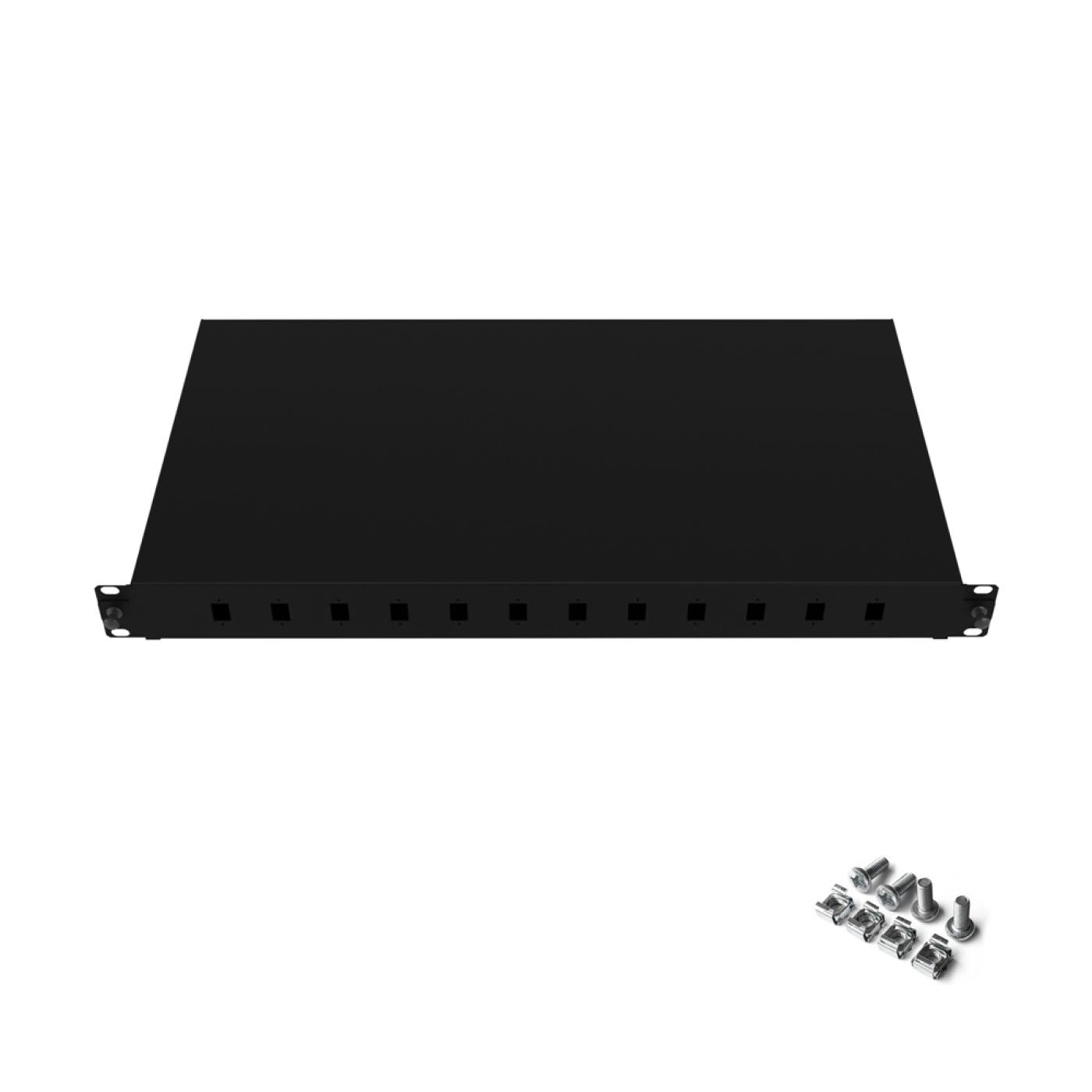 19" 1U 12 Port SC Simplex Fiber Optik Patch Panel(Boş) — 2