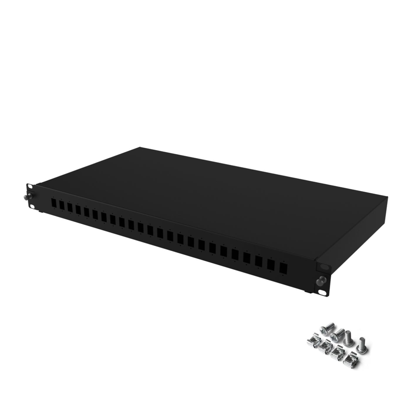19" 1U 24 Port LC Duplex Fiber Optik Patch Panel(Boş) — 1