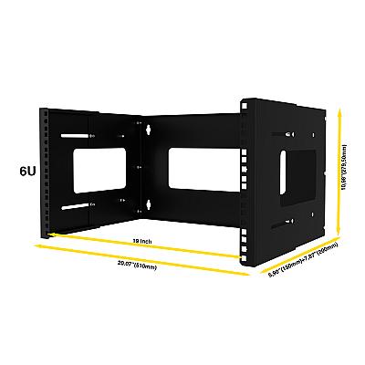 6U 19" Duvar Tipi Open Rack Kabinet — 2