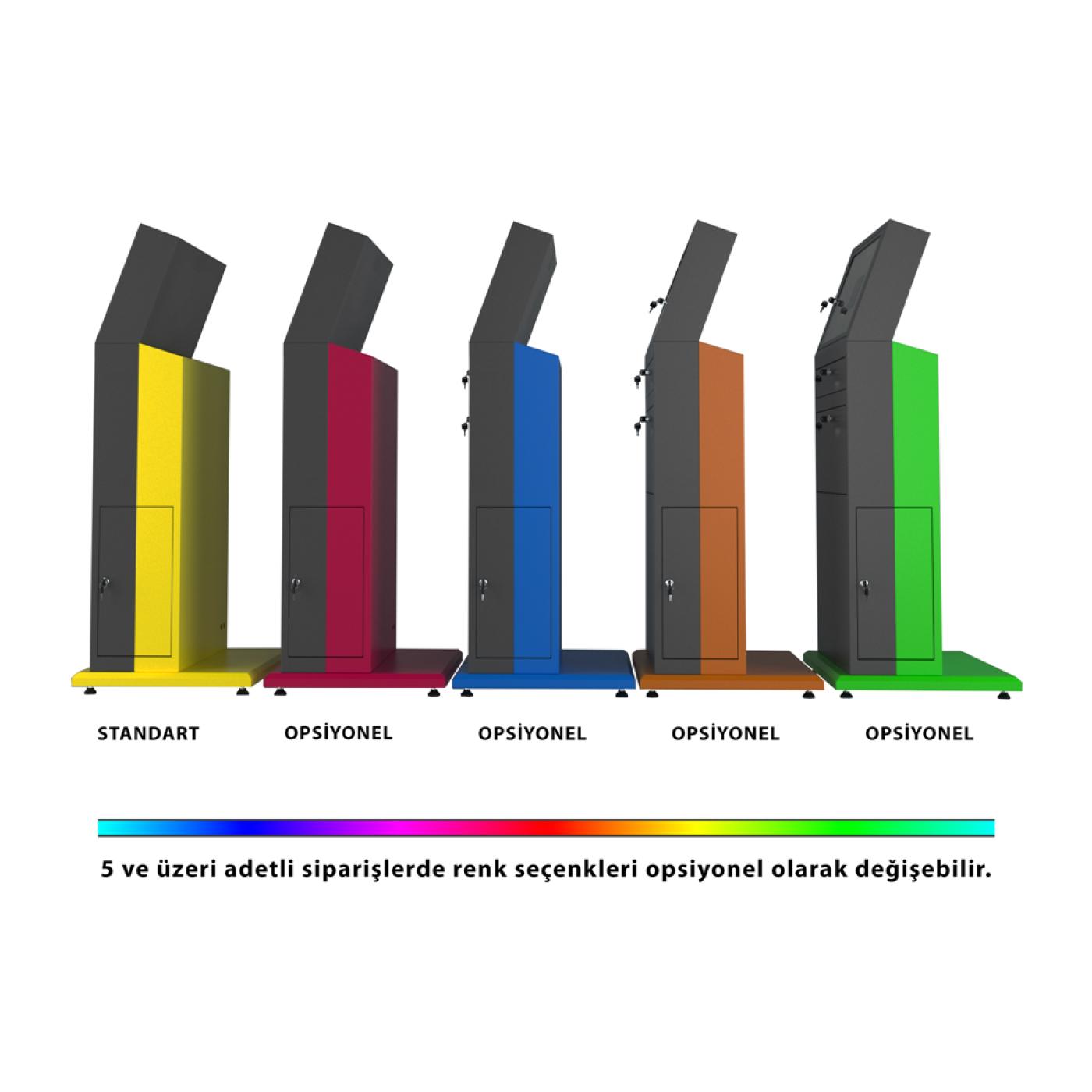 Dikili Tip Endüstriyel Bilgisayar Kabini RAL 1018P V.3 — 5
