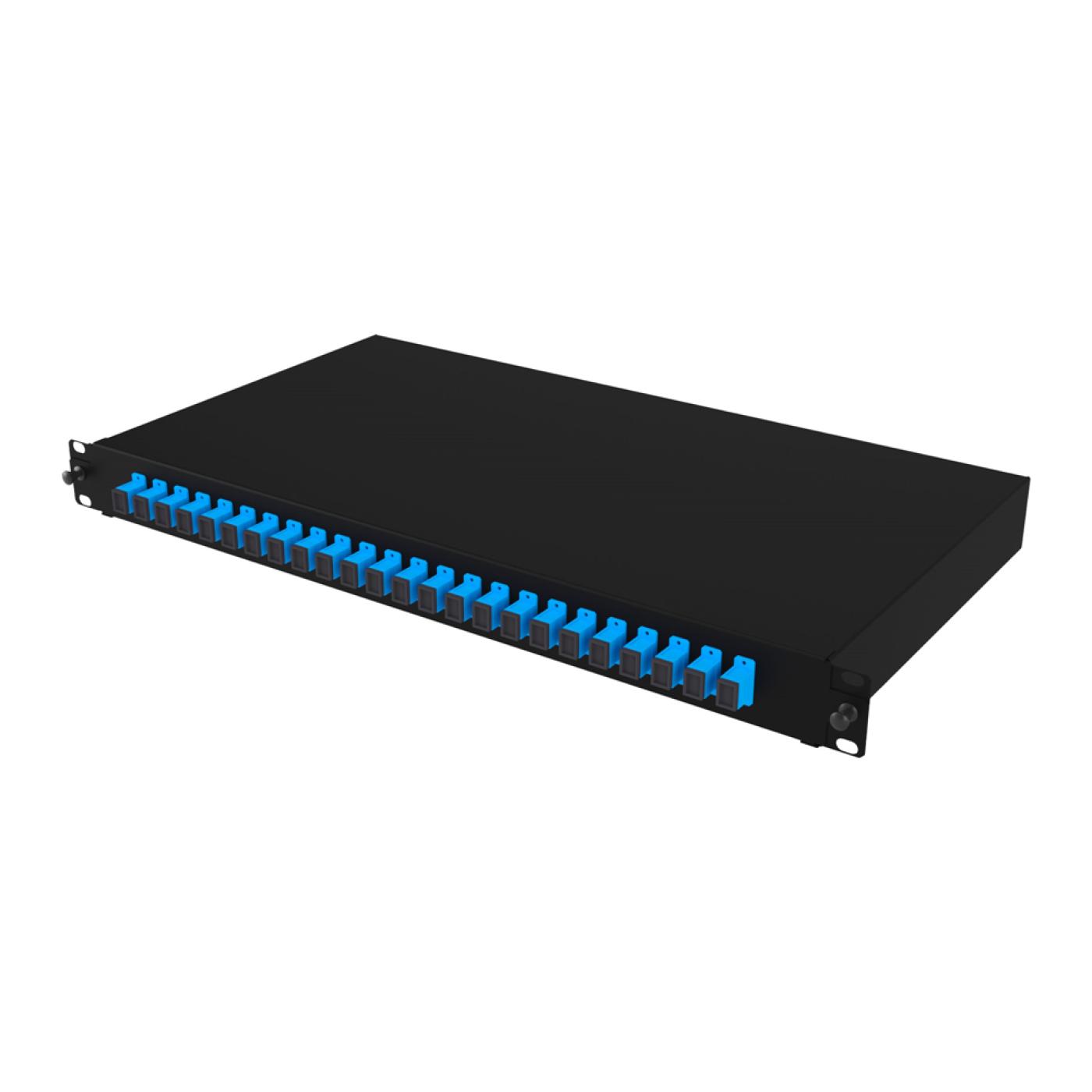 19" 1U 24 Port SC Simplex Fiber Optik Patch Panel Full(Dolu) — 4