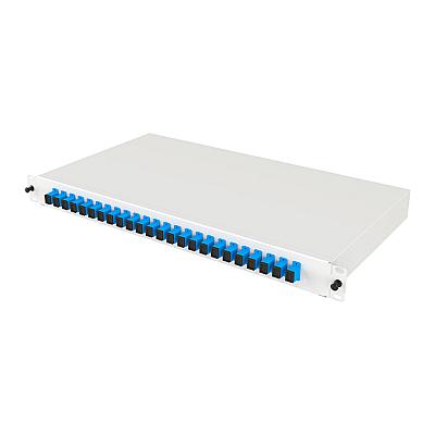 19" 1U 24 Port SC Simplex Fiber Optik Patch Panel Full(Dolu) — 6
