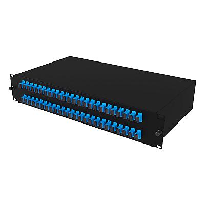 19" 2U 48 Port SC Simplex Fiber Optik Patch Panel Full(Dolu) — 4