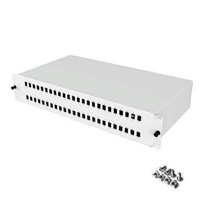19" 2U 48 Port SC Simplex Fiber Optik Patch Panel Full(Dolu) — 7