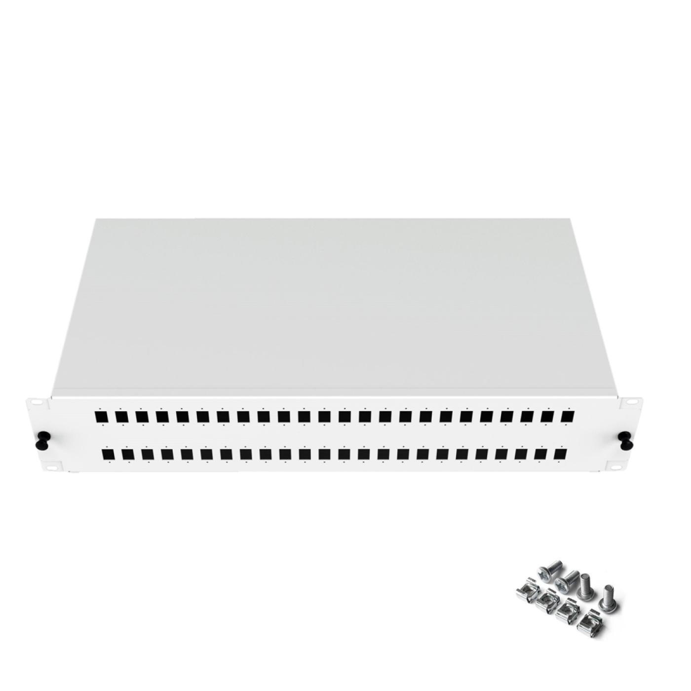 19" 2U 48 Port SC Simplex Fiber Optik Patch Panel Full(Dolu) — 8
