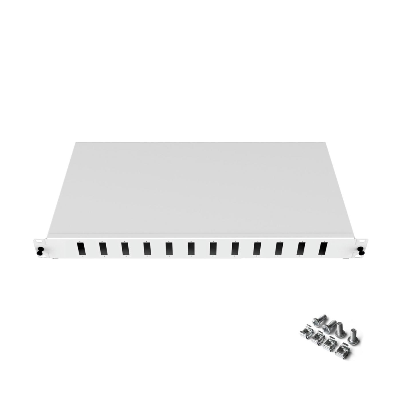 19" 1U 12 Port SC Duplex Fiber Optik Patch Panel Full(Dolu) — 3