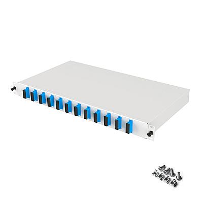 19" 1U 12 Port SC Duplex Fiber Optik Patch Panel Full(Dolu) — 5