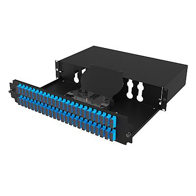 19" 2U 48 Port SC Duplex Fiber Optik Patch Panel Full(Dolu) — 8