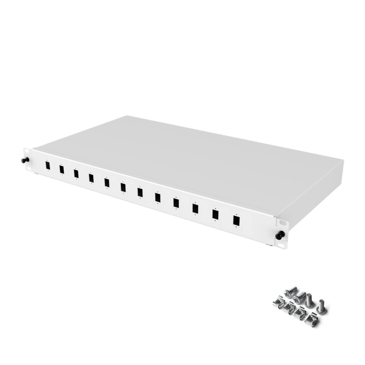19" 1U 12 Port LC Duplex Fiber Optik Patch Panel Full(Dolu) — 2